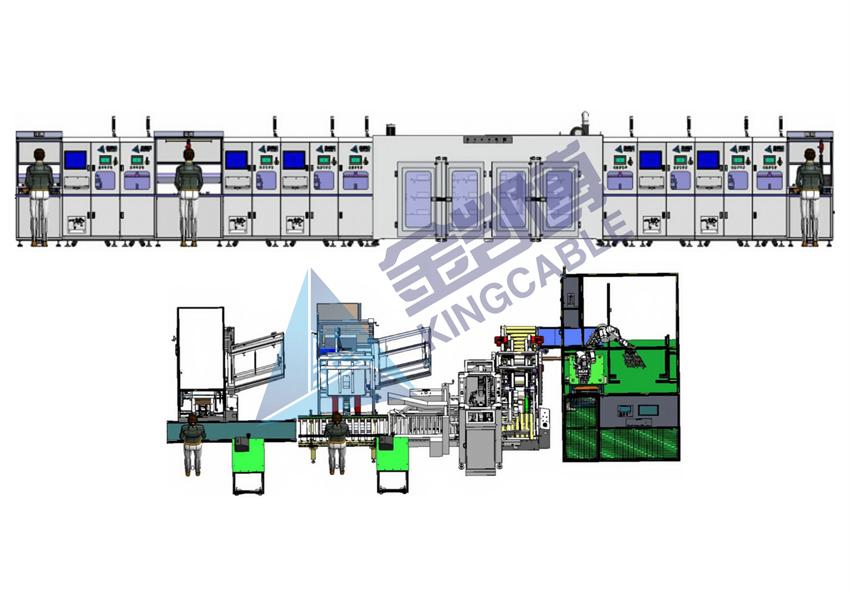 伺服驱动器组装老化包装生产线